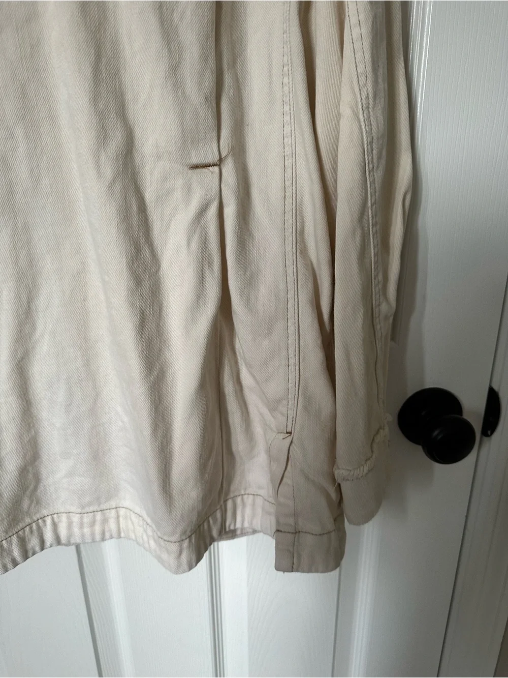 Free People Cream Utility Jacket with Button Front - Picture 12 of 16